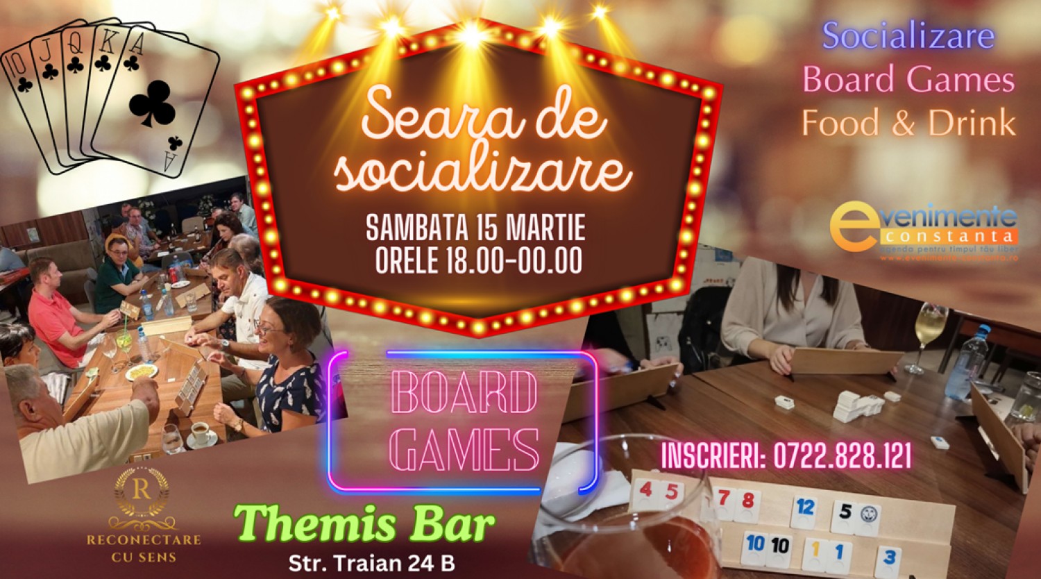 15 MARTIE: Seara de socializare & Board Games by ReConectare cu SenS